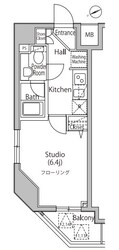 御成門駅 徒歩3分 10階の物件間取画像